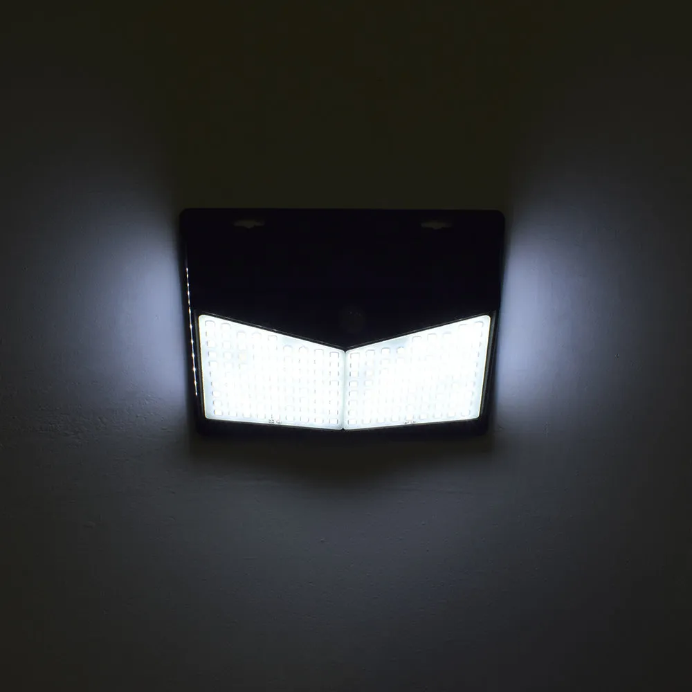 208 LED Solar Power Light PIR Motion Sensor Security Outdoor Garden Wall Lamp US **