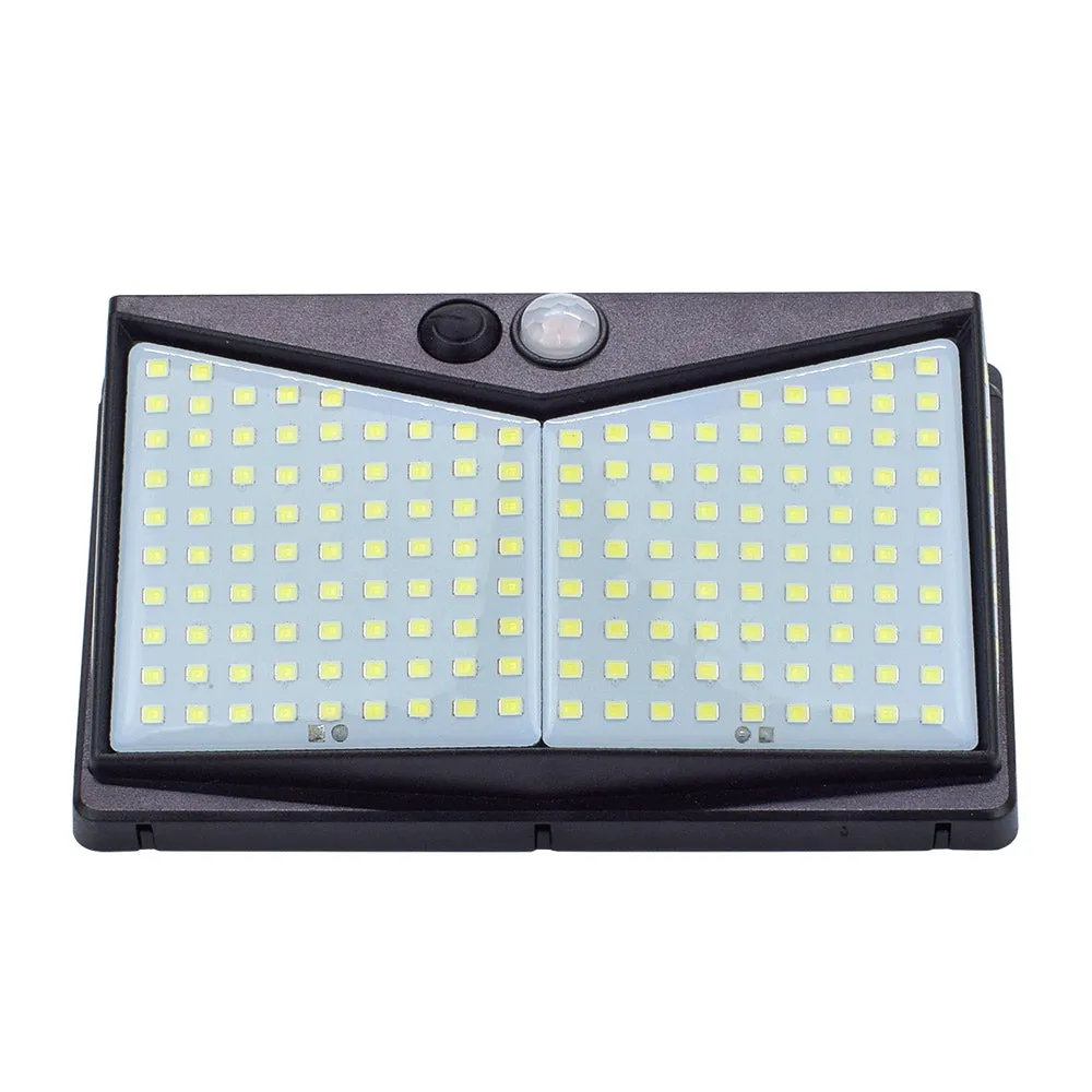208 LED Solar Power Light PIR Motion Sensor Security Outdoor Garden Wall Lamp US **