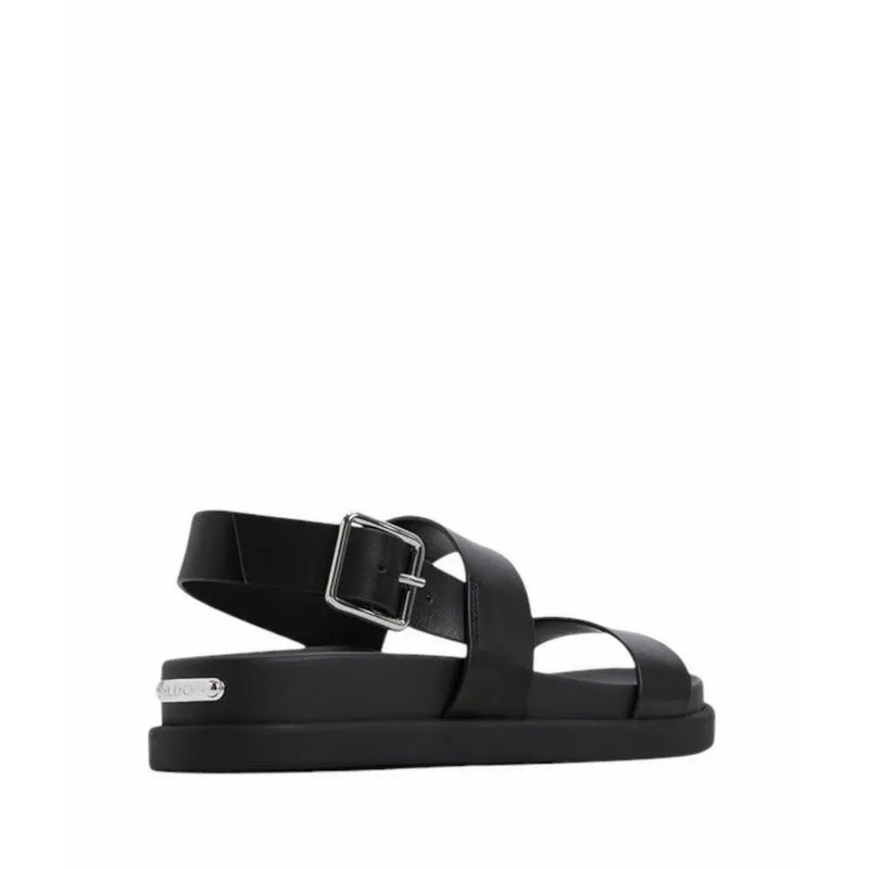 ALDO LAROISEAN FOOTBED SANDALS - BLACK