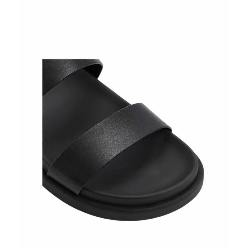ALDO LAROISEAN FOOTBED SANDALS - BLACK