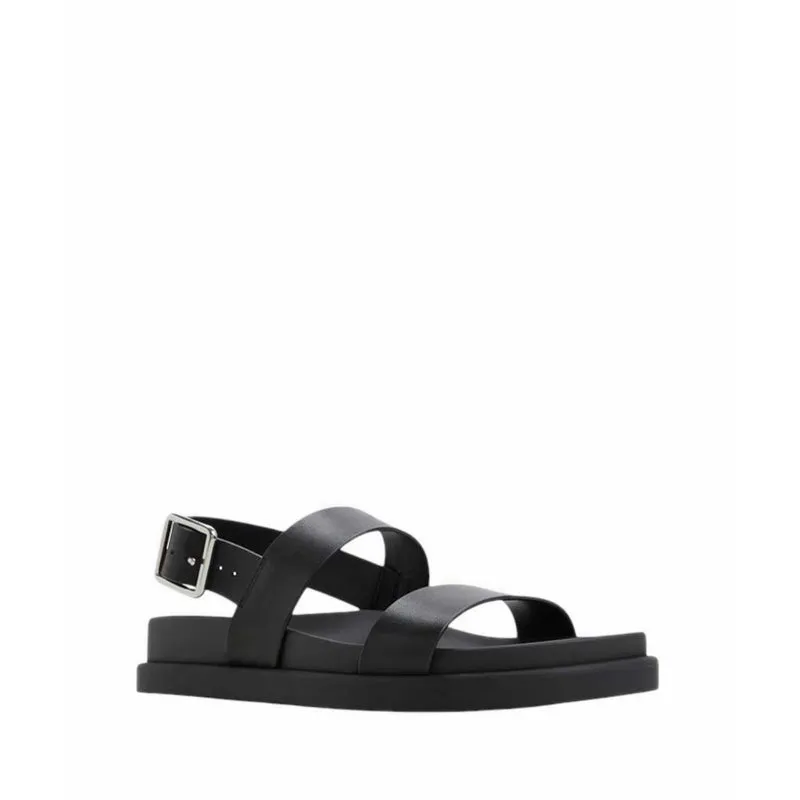 ALDO LAROISEAN FOOTBED SANDALS - BLACK