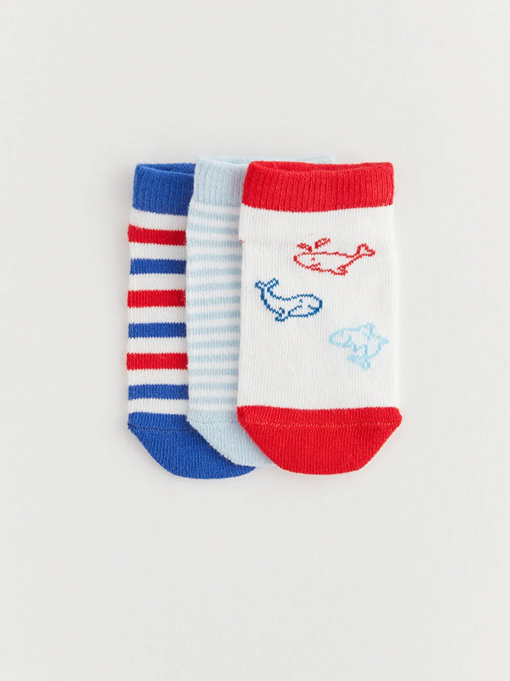 Baby Boy Booties Socks 3-pack
