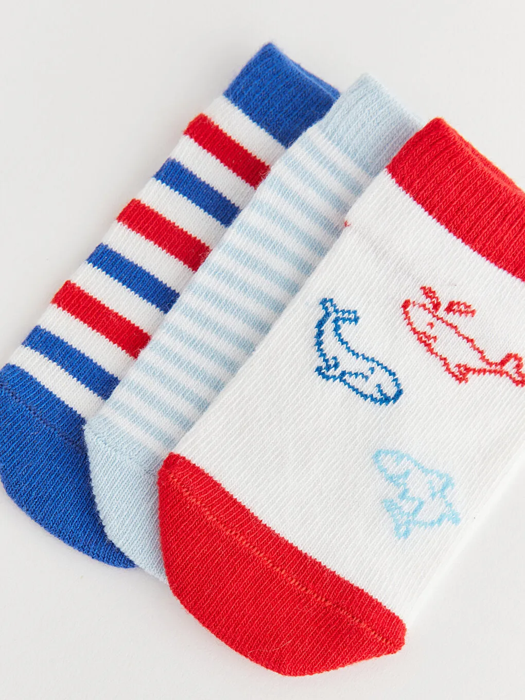 Baby Boy Booties Socks 3-pack