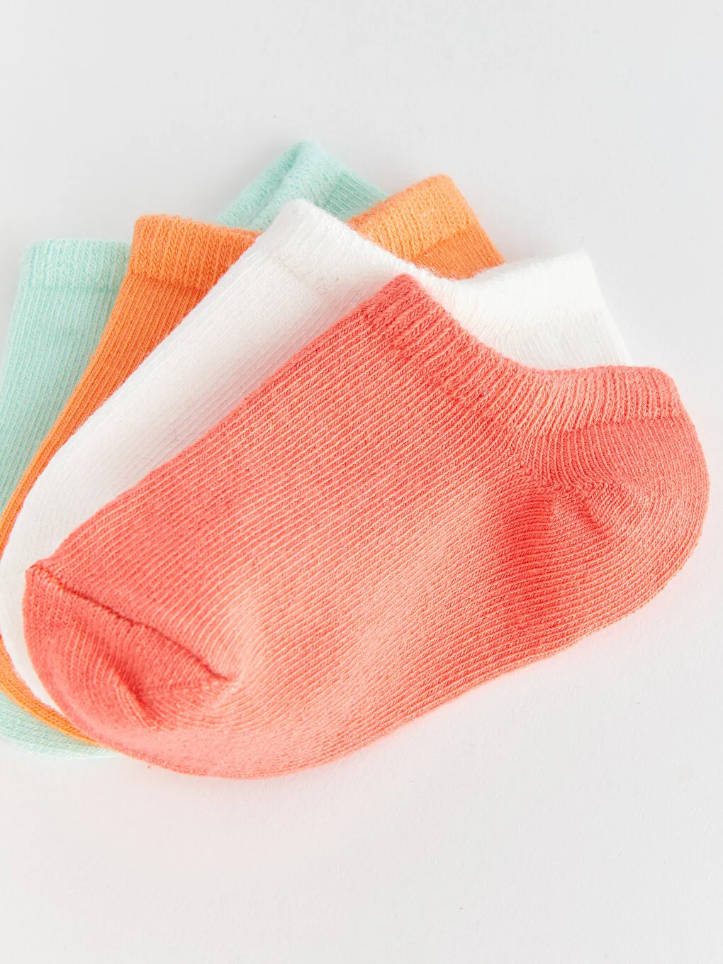 Basic Baby Girl Booties Socks 4-pack