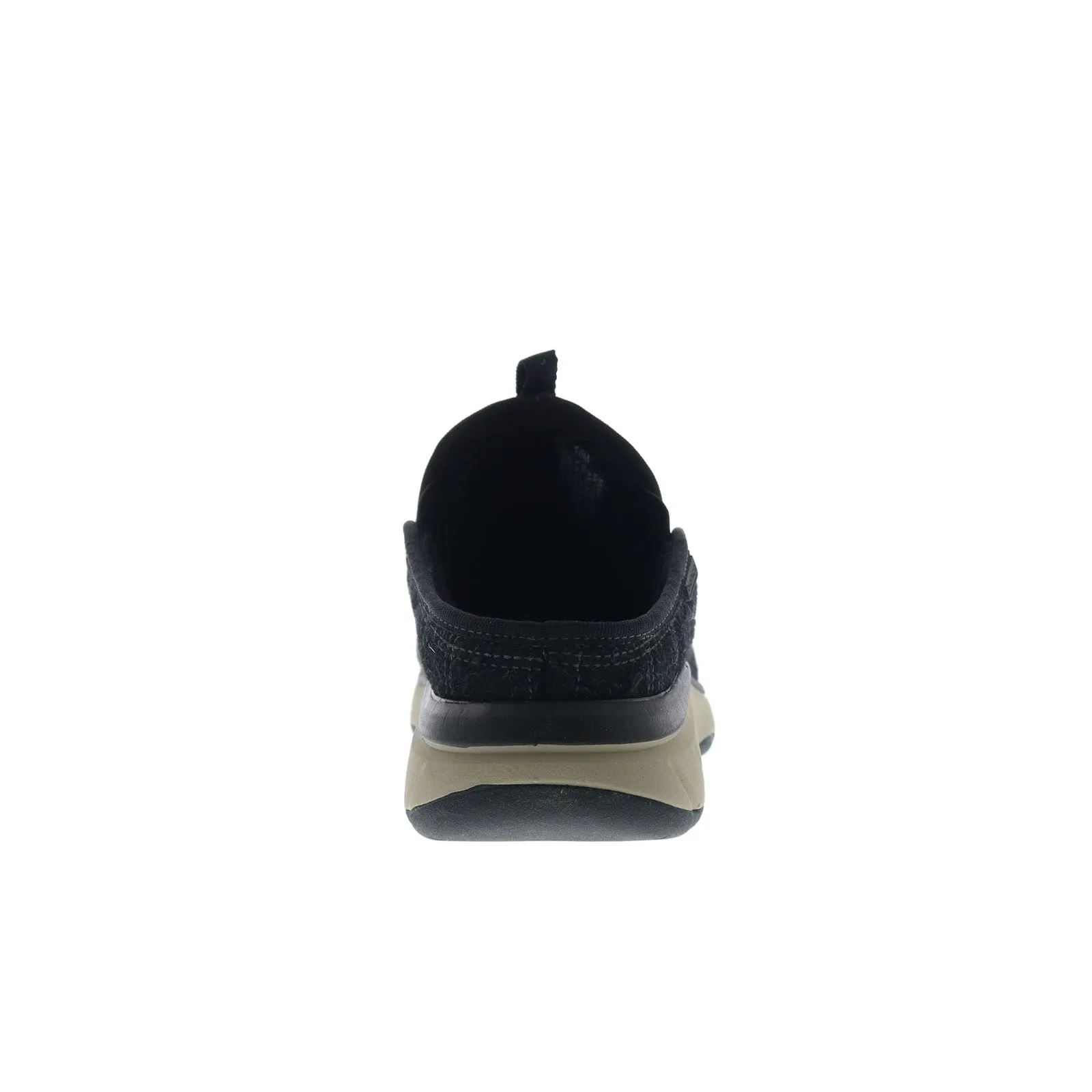 Bionica Akina BI0022401 Womens Black Canvas Slip On Clog Flats Shoes