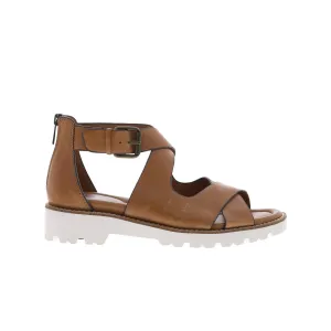 Bionica Dania BI0020900 Womens Brown Leather Zipper Strap Sandals Shoes