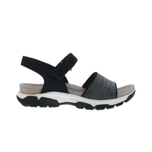 Bionica Nacola BI0020201 Womens Black Leather Pull On Sport Sandals Shoes