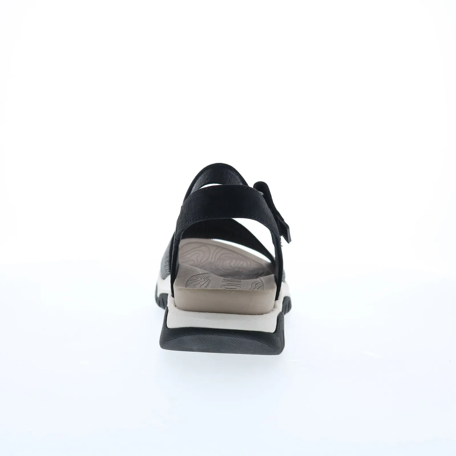 Bionica Nacola BI0020201 Womens Black Leather Pull On Sport Sandals Shoes