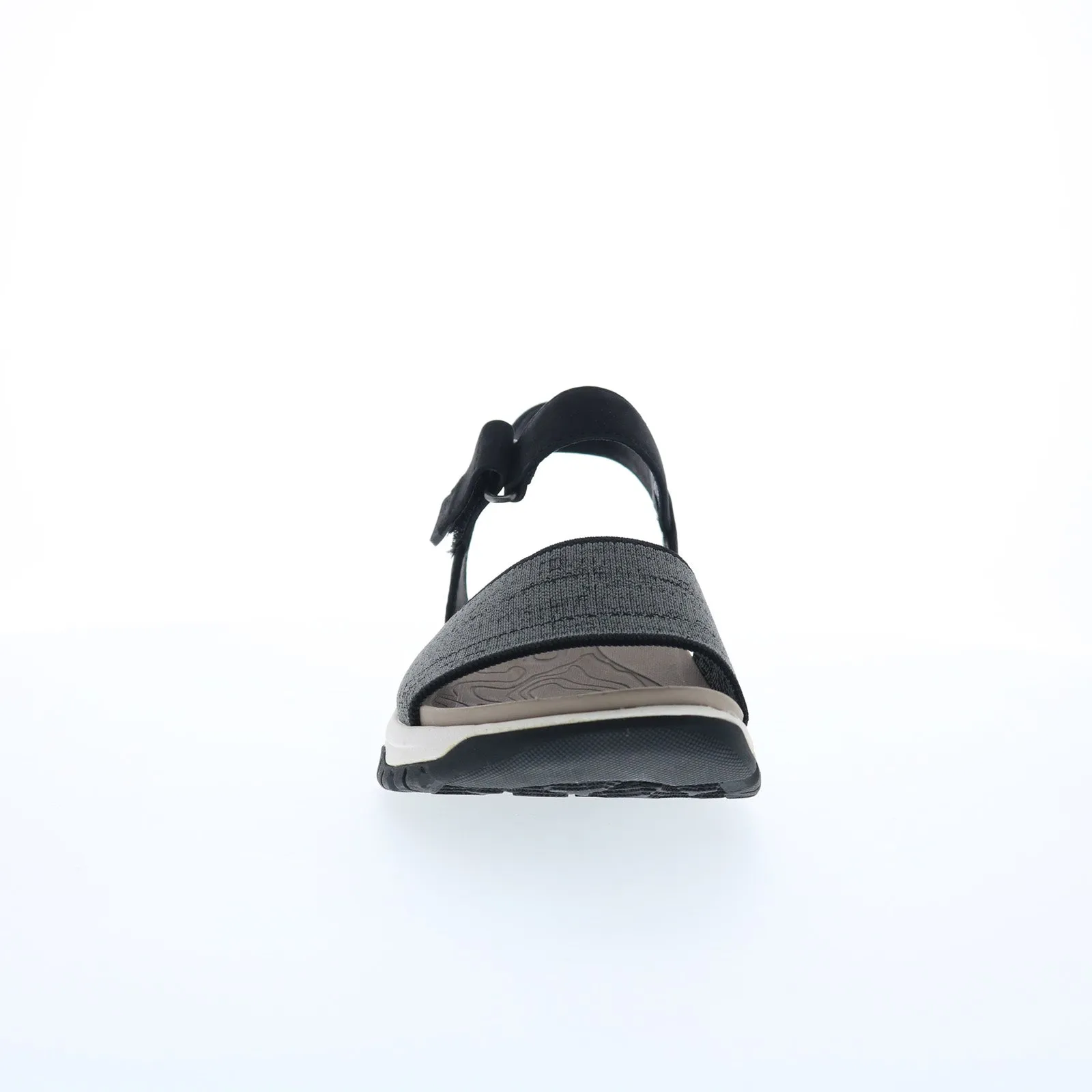 Bionica Nacola BI0020201 Womens Black Leather Pull On Sport Sandals Shoes