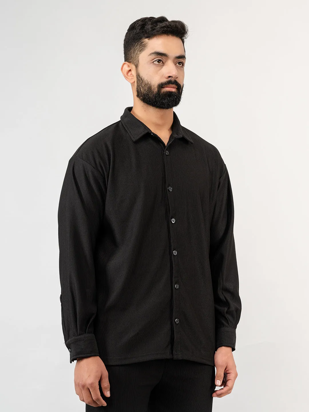 Black Cord Shirt