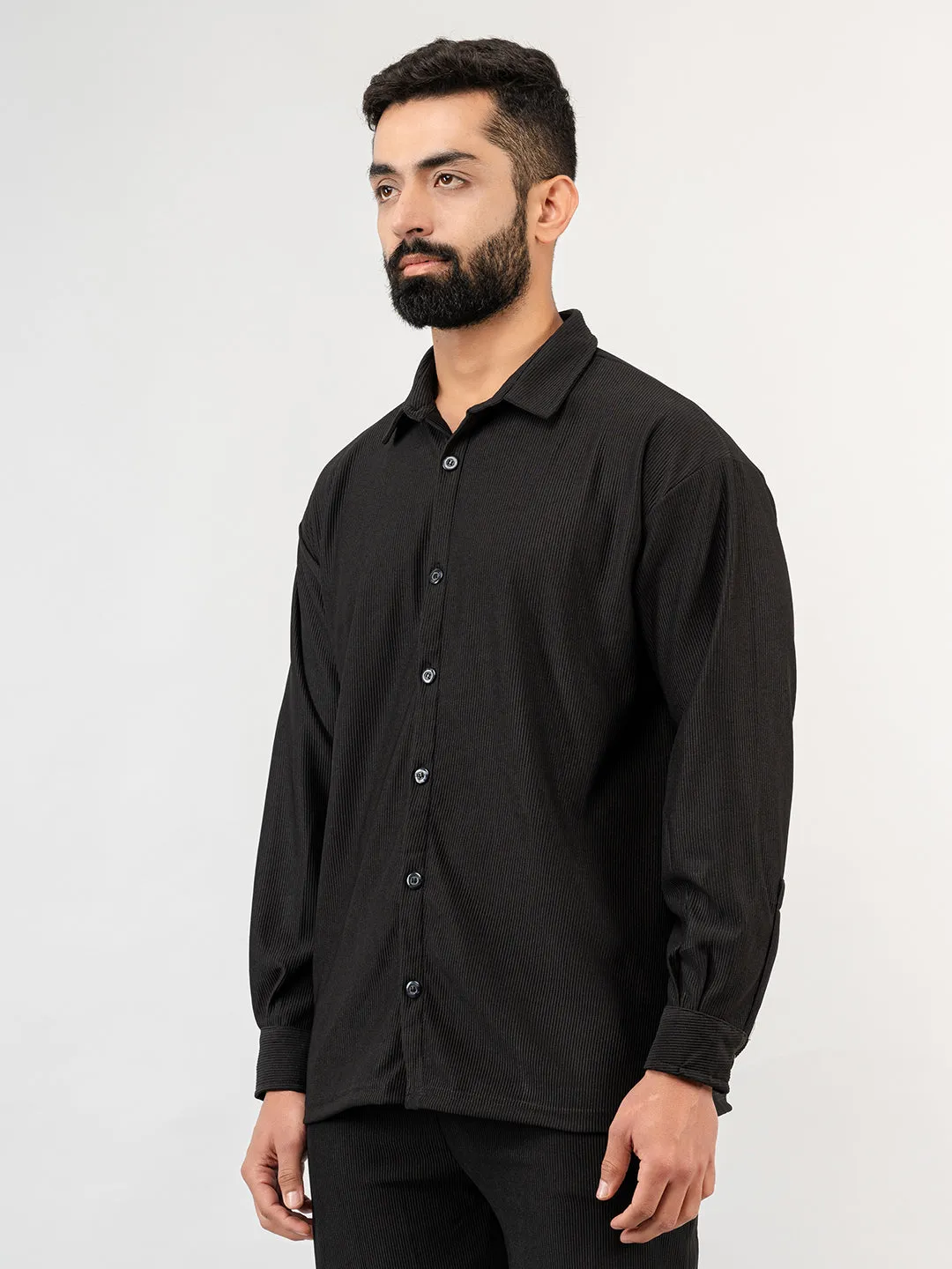 Black Cord Shirt