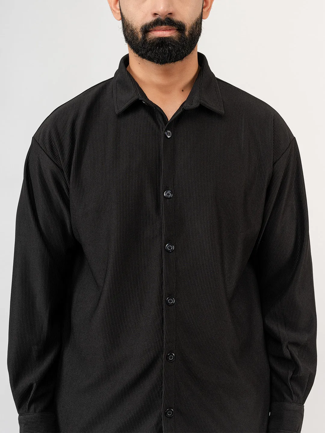 Black Cord Shirt