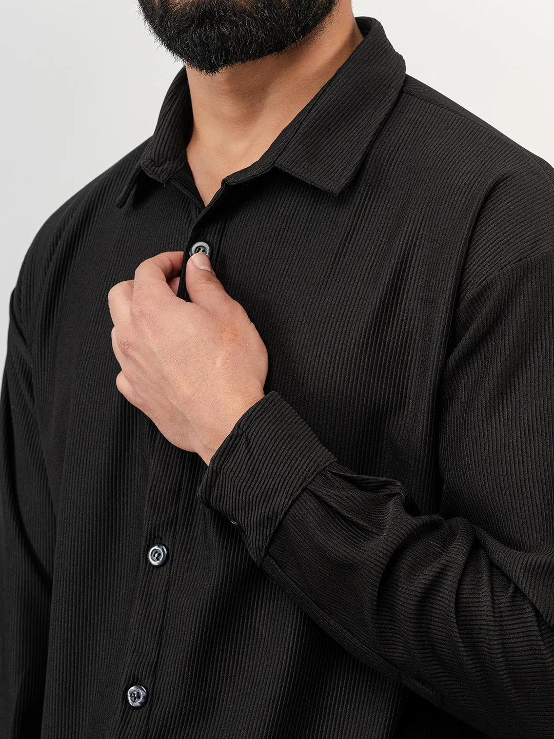 Black Cord Shirt