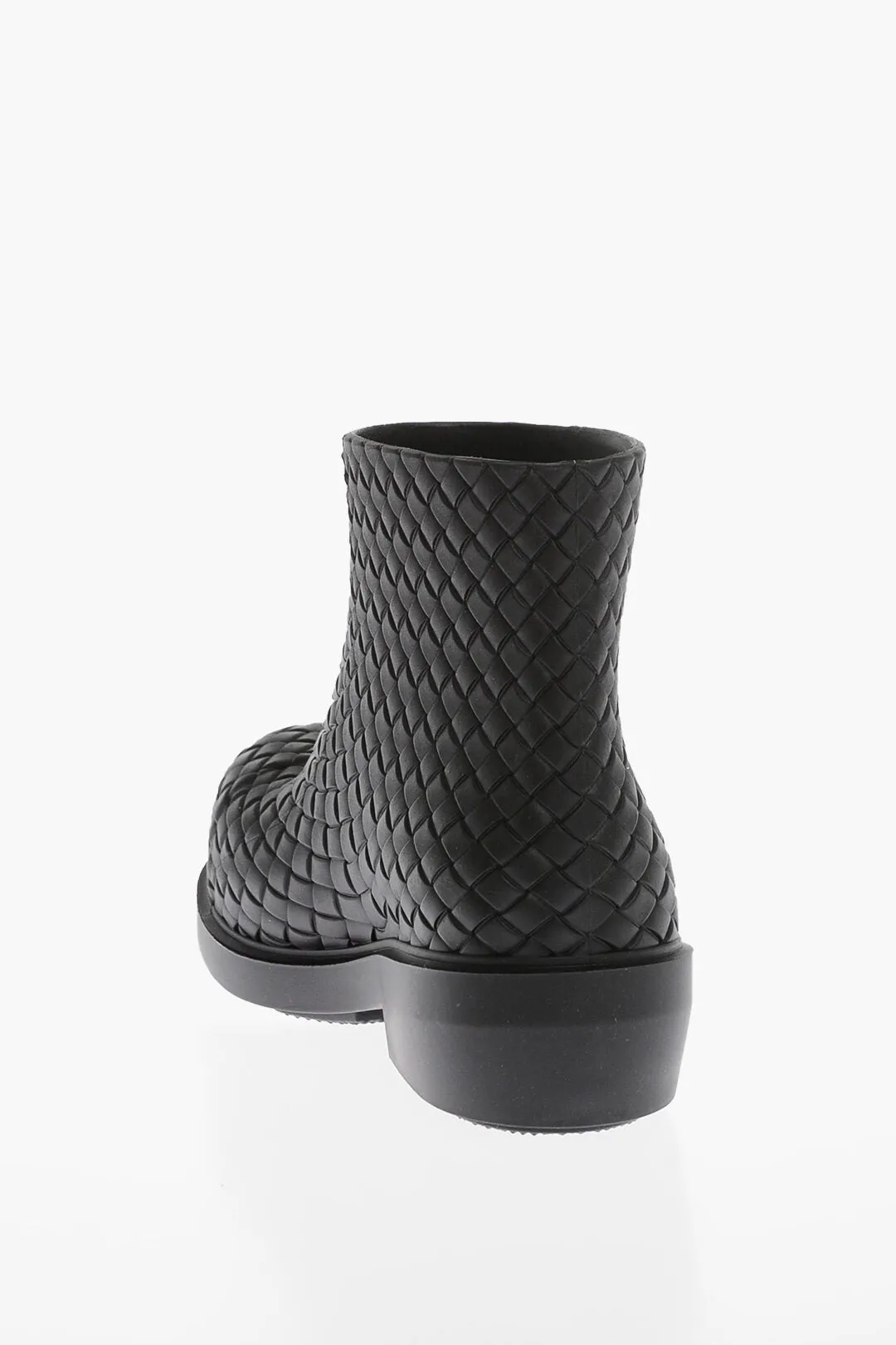 Bottega Veneta Woven Rubber FIREMAN Pull-On Booties