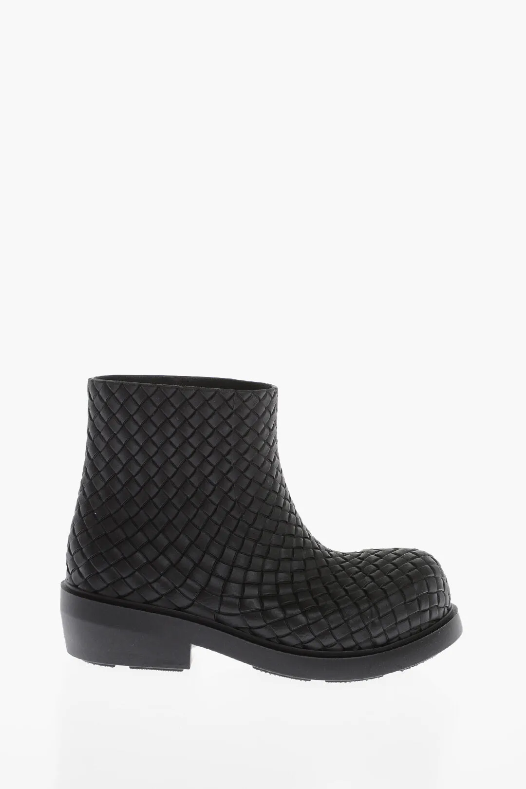 Bottega Veneta Woven Rubber FIREMAN Pull-On Booties