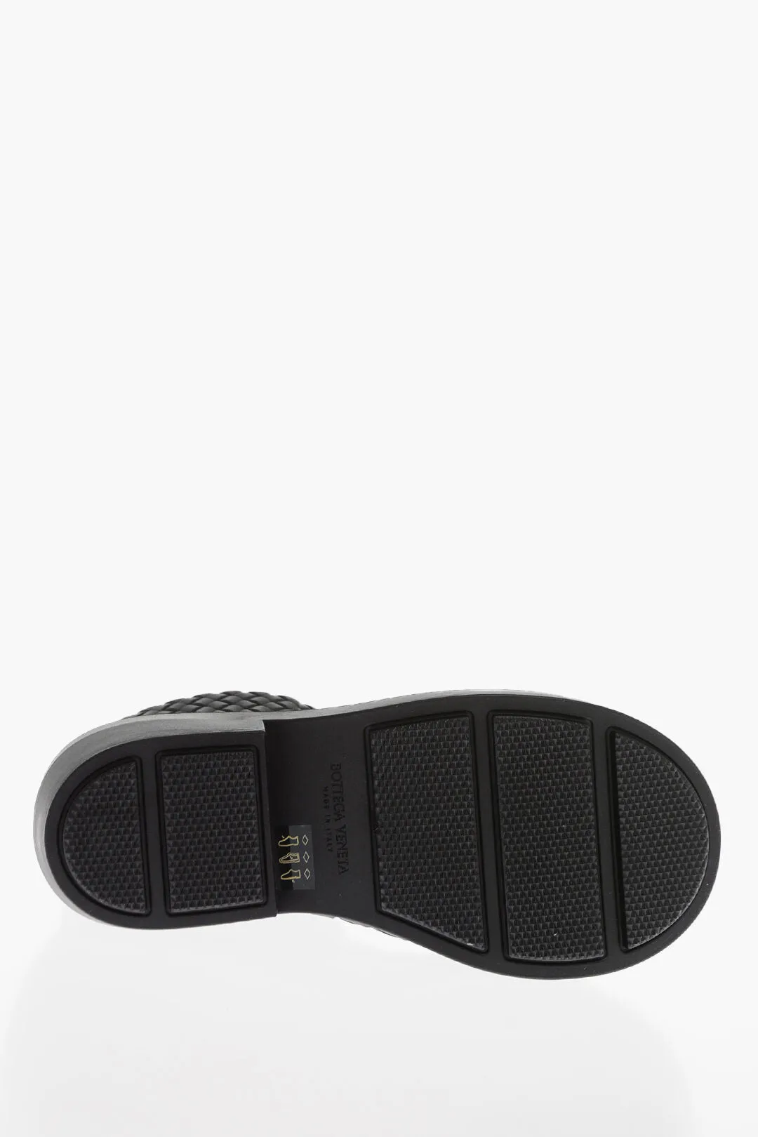 Bottega Veneta Woven Rubber FIREMAN Pull-On Booties