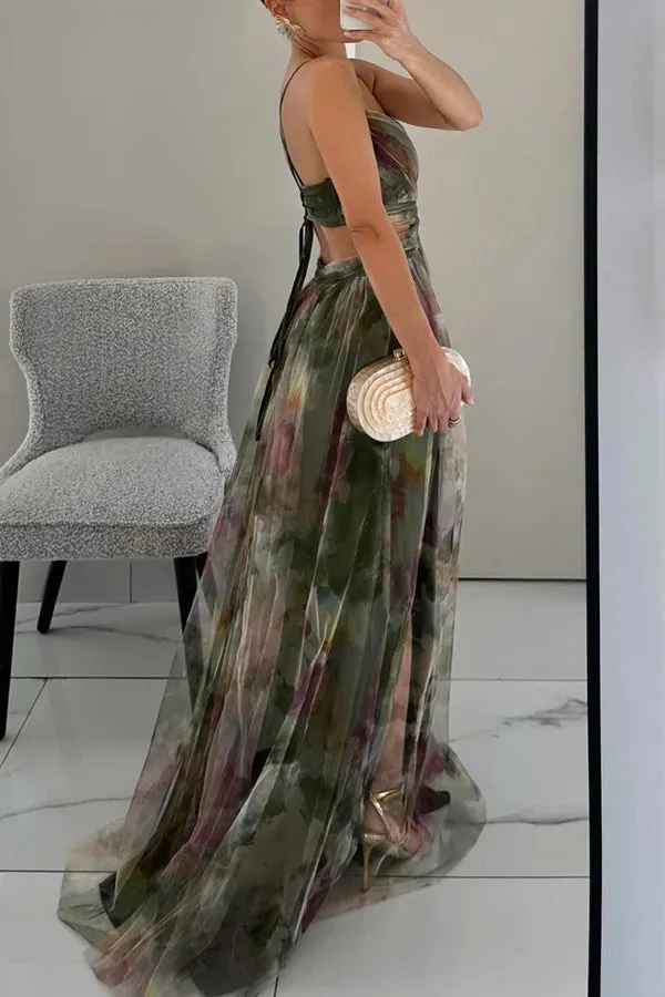 Brittany | Charming Floral Print Maxi Dress