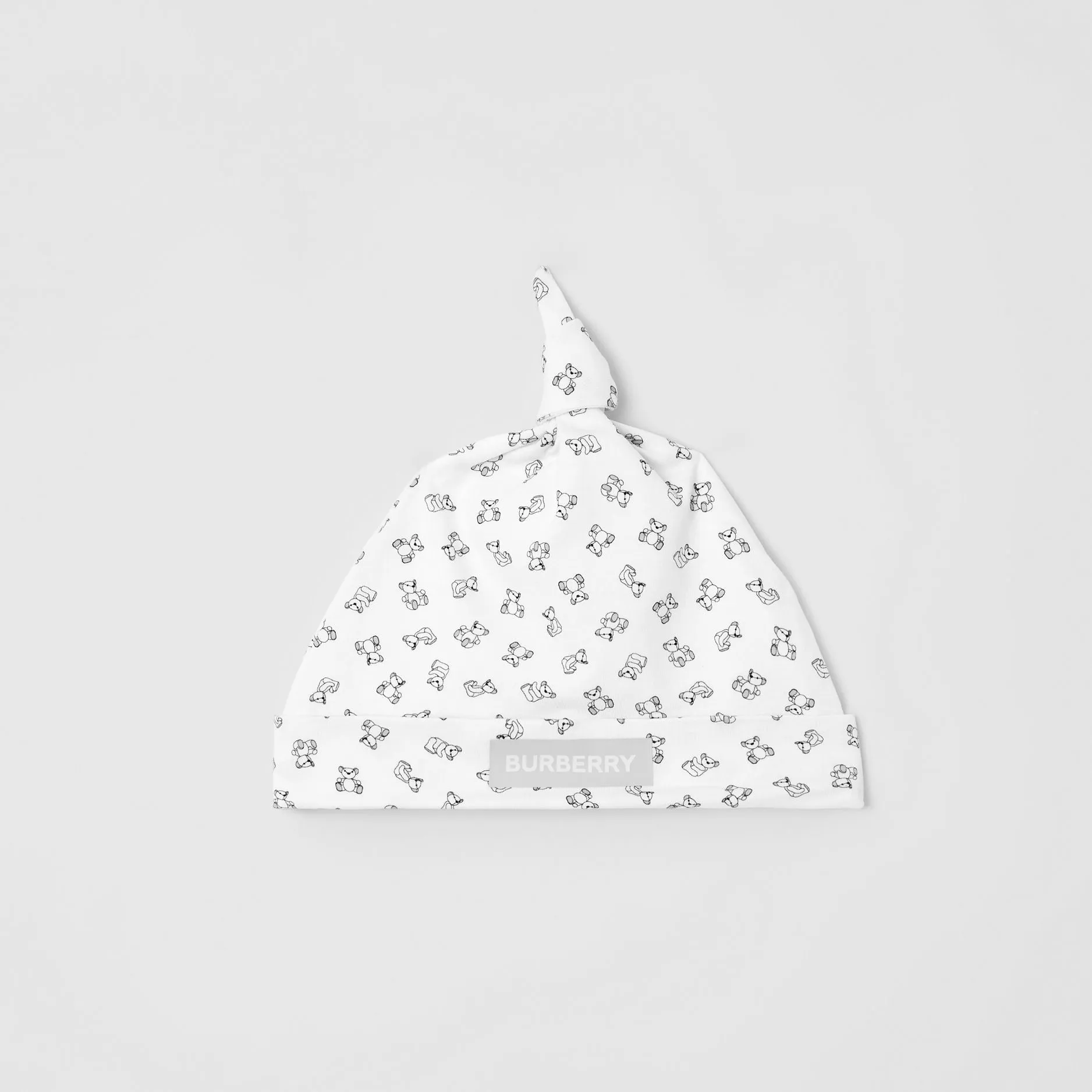 Burberry White Mini Bear Babysuit Set