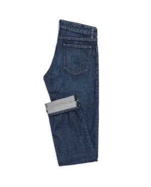 Candiani Washed Dark Blue Stretch