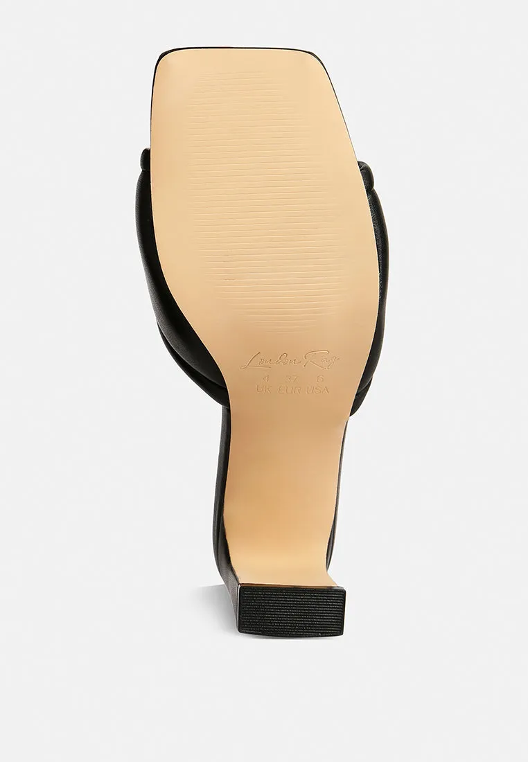 Celine Quilted Italian Block Heel Sandals By Ruw
