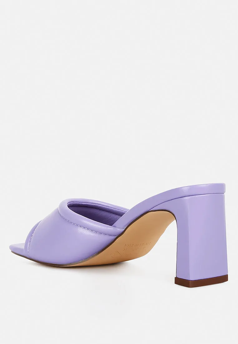 Celine Quilted Italian Block Heel Sandals By Ruw