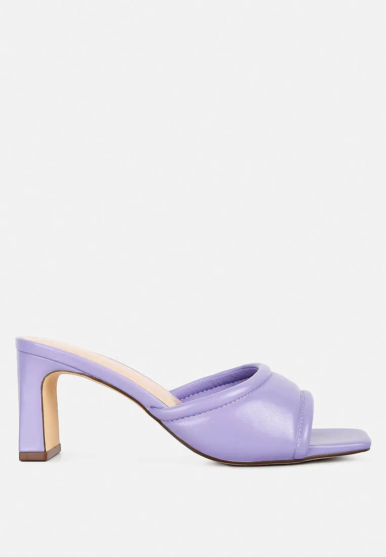 Celine Quilted Italian Block Heel Sandals By Ruw