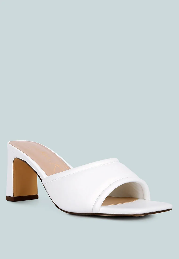 Celine Quilted Italian Block Heel Sandals By Ruw