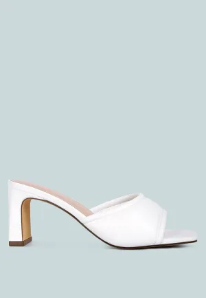 Celine Quilted Italian Block Heel Sandals By Ruw