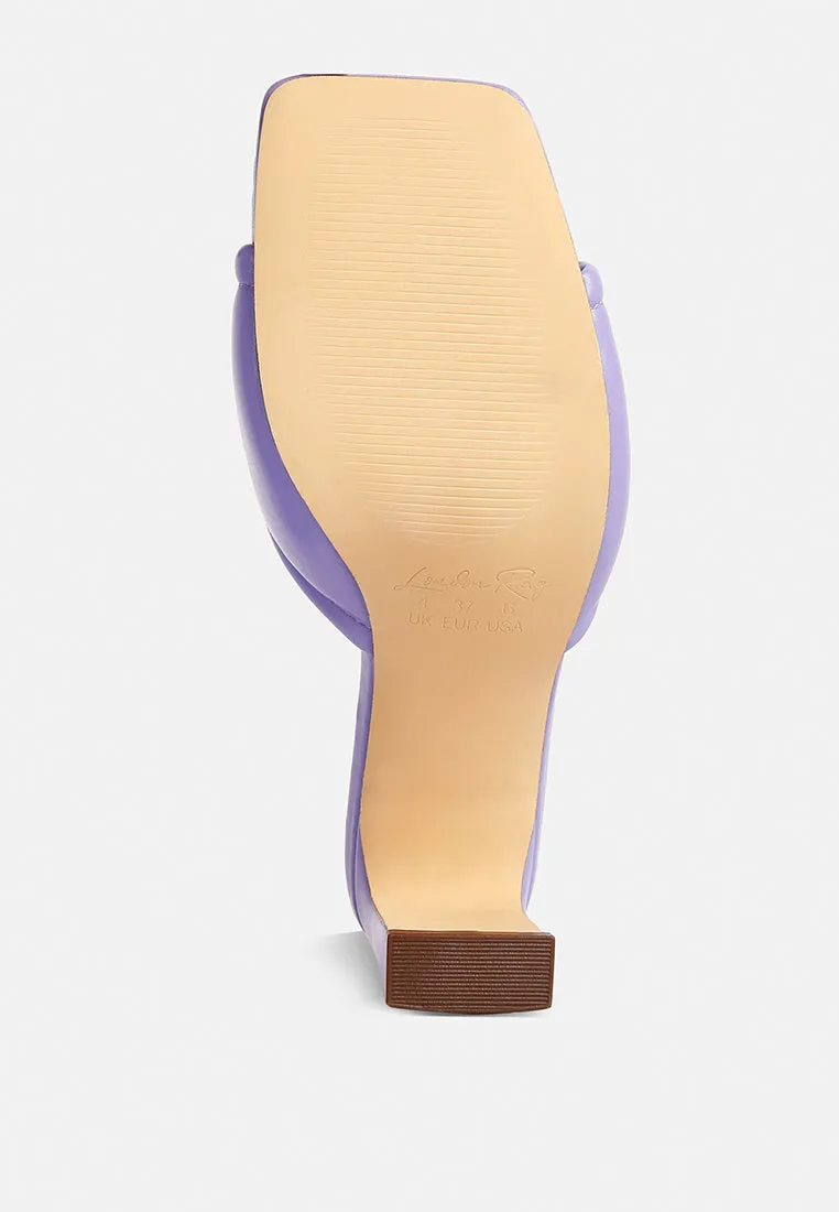 Celine Quilted Italian Block Heel Sandals By Ruw