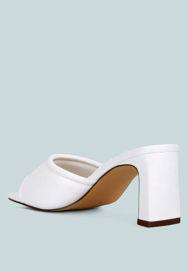 Celine Quilted Italian Block Heel Sandals By Ruw