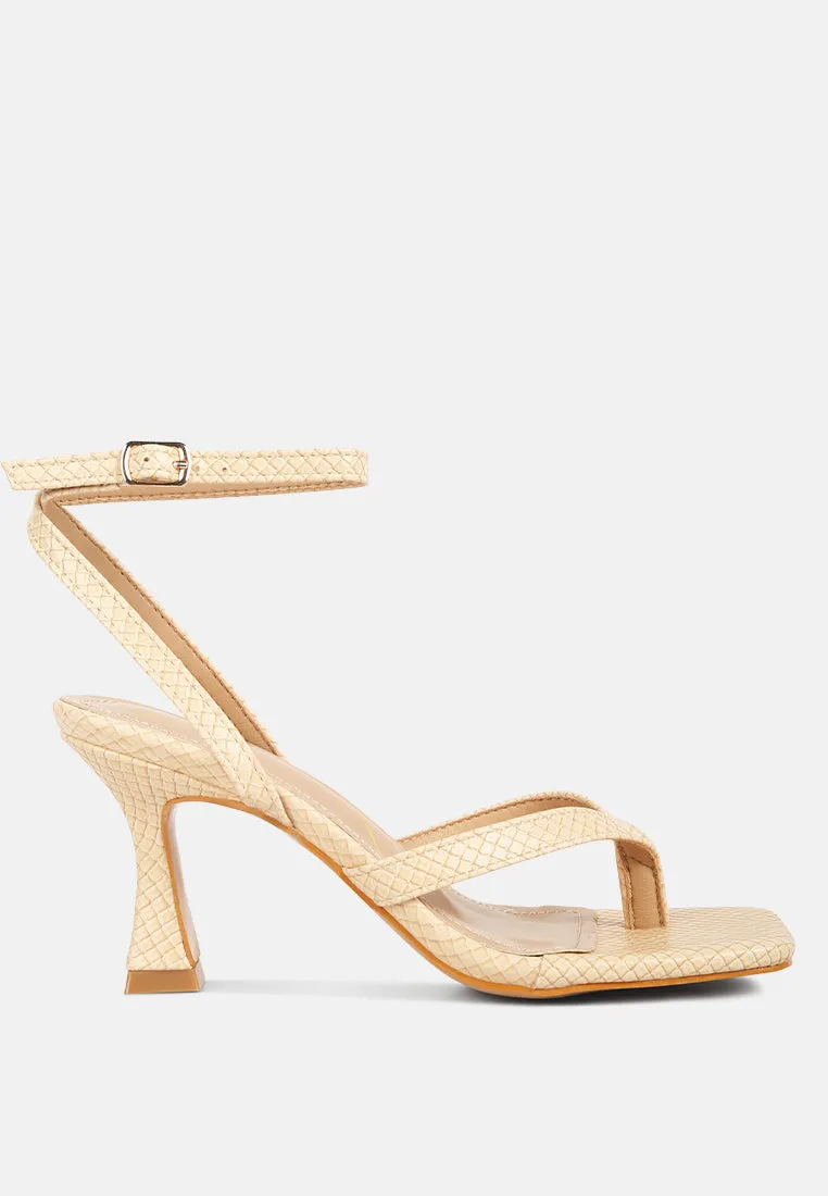 Celty Ankle Strap Spool Heel Sandals By Ruw