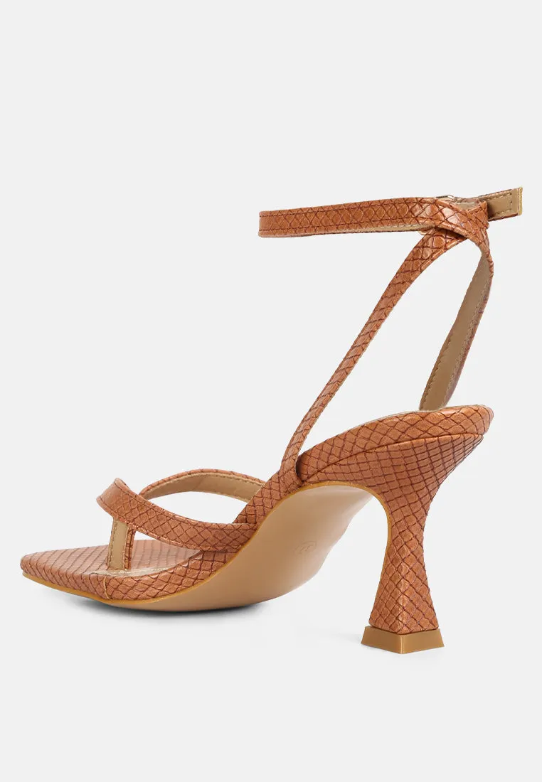 Celty Ankle Strap Spool Heel Sandals By Ruw