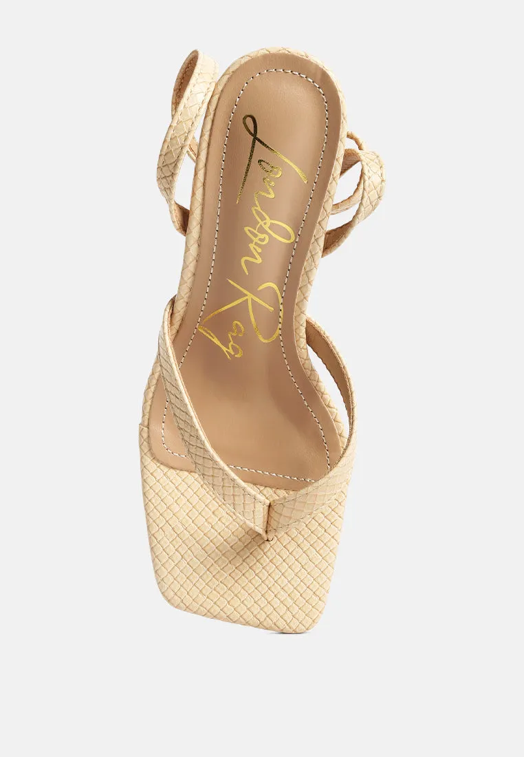 Celty Ankle Strap Spool Heel Sandals By Ruw