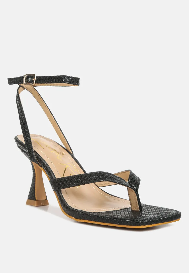 Celty Ankle Strap Spool Heel Sandals By Ruw