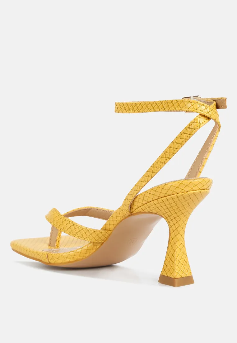 Celty Ankle Strap Spool Heel Sandals By Ruw