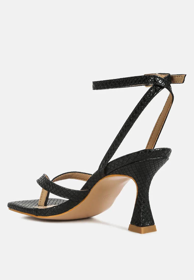 Celty Ankle Strap Spool Heel Sandals By Ruw