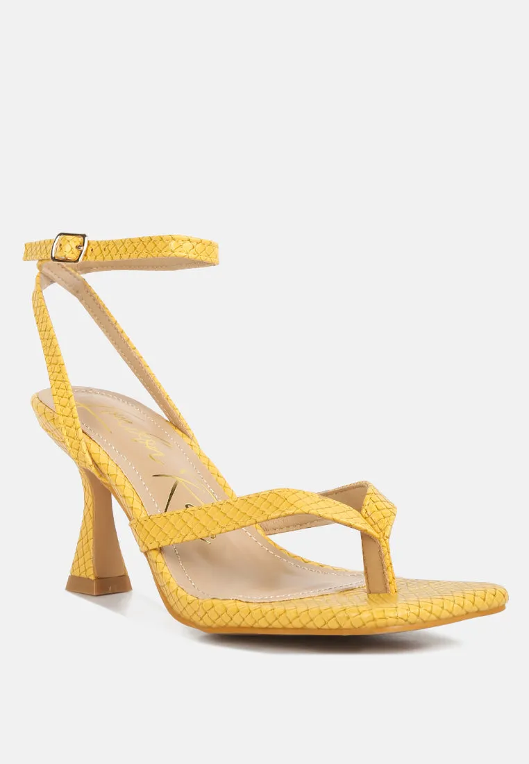 Celty Ankle Strap Spool Heel Sandals By Ruw