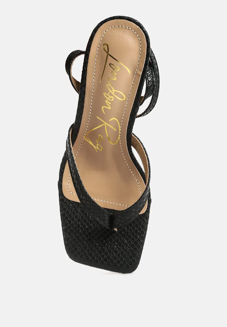 Celty Ankle Strap Spool Heel Sandals By Ruw