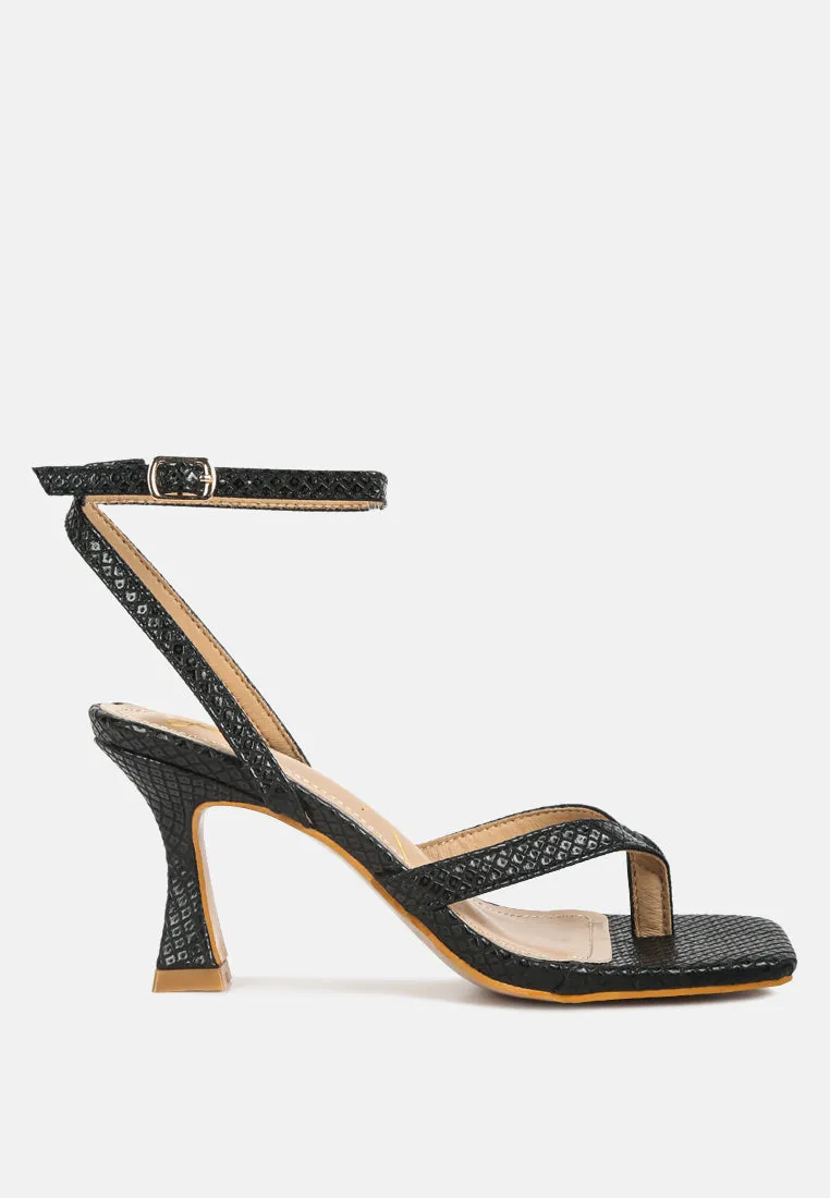 Celty Ankle Strap Spool Heel Sandals By Ruw