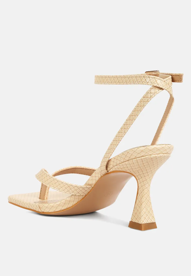 Celty Ankle Strap Spool Heel Sandals By Ruw