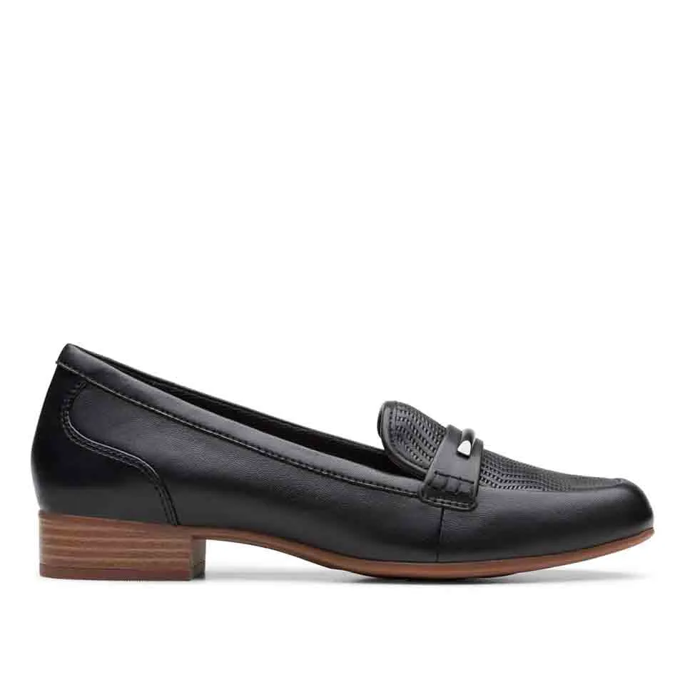 Clarks Women's Juliet Aster Dusty Rose | Black Leather