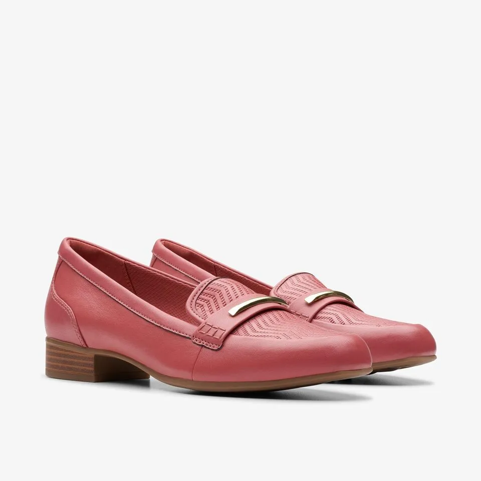 Clarks Women's Juliet Aster Dusty Rose | Black Leather