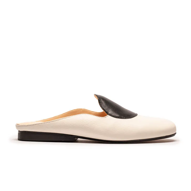 CUDDY DOT Spectator |  Leather Slip On Mule