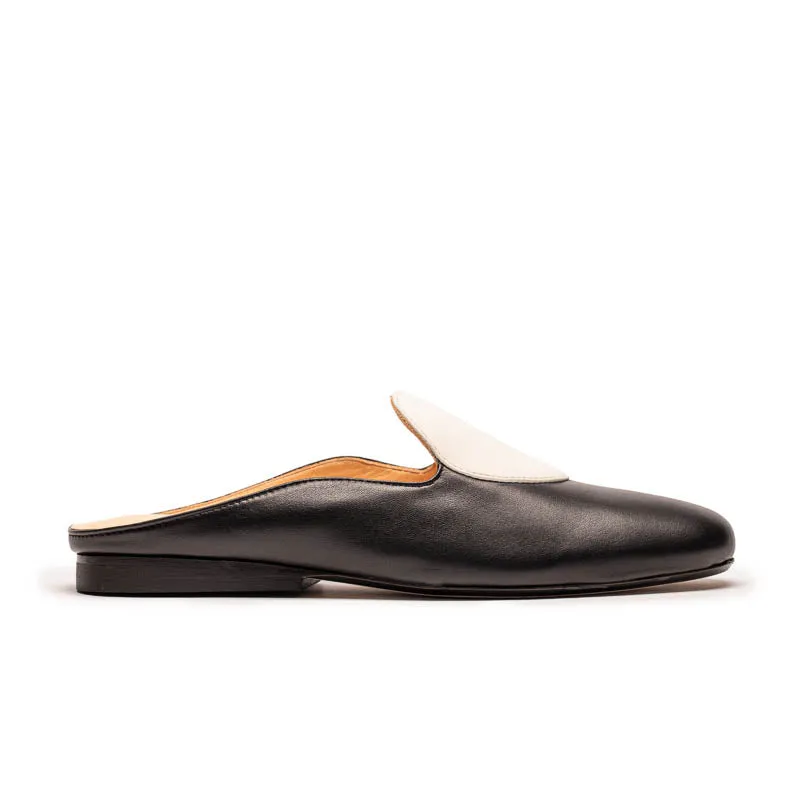 CUDDY DOT Spectator |  Leather Slip On Mule