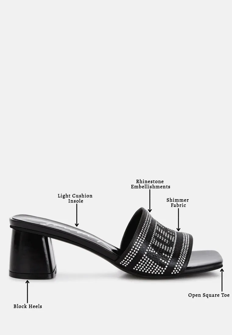 Diamante Embellished Mumbai Sandals By Ruw