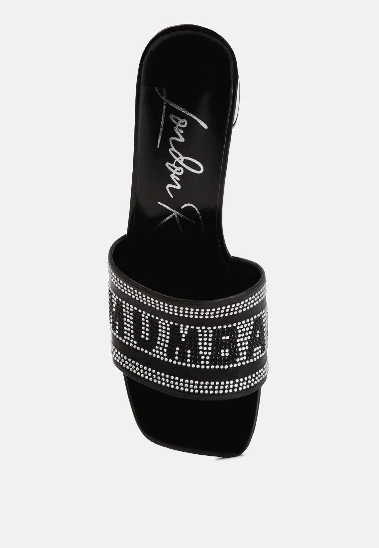Diamante Embellished Mumbai Sandals By Ruw