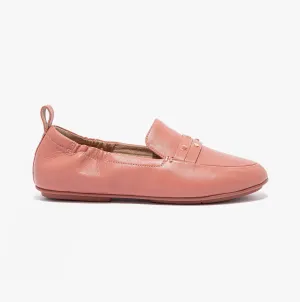 FitFlop EN2-955 ALLEGRO STUDDED LEATHER Womens Loafers Warm Rose