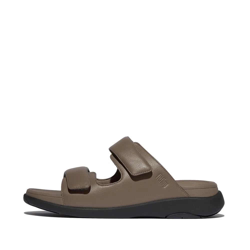 FitFlop Mens F-Mode Go Adjustable Two Bar Slide Sandals - Java Java