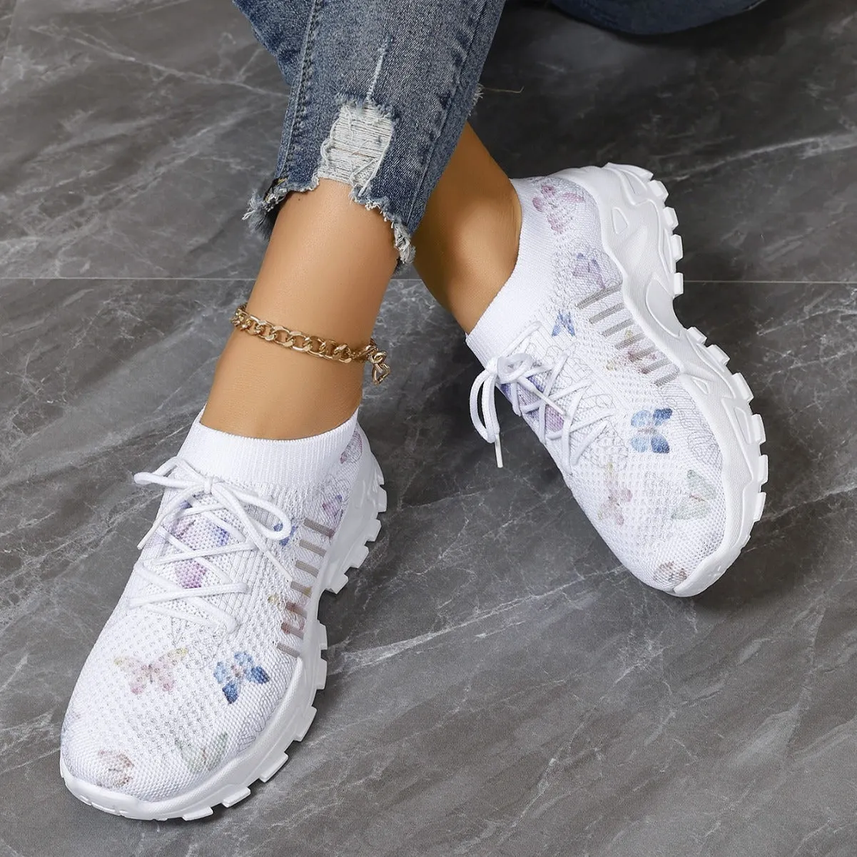 Flying Woven All-match Wear-resistant Sneakers