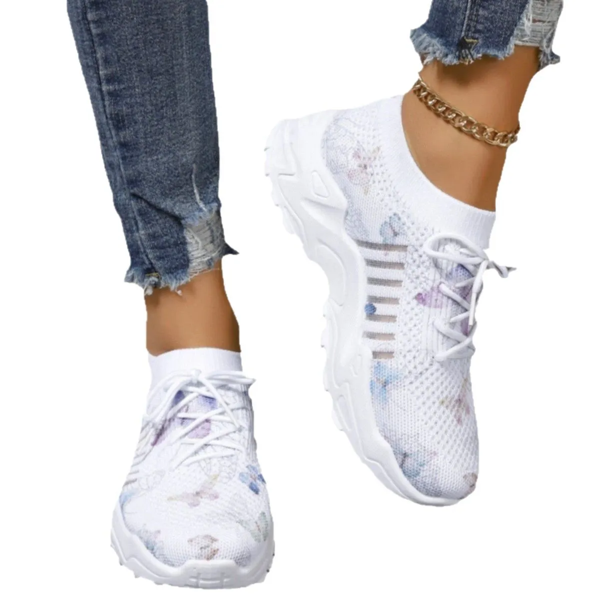 Flying Woven All-match Wear-resistant Sneakers